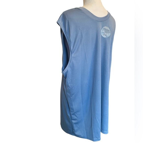 Galaxy By Harvic Athletic Moisture Wicking Fabric Blue Men’s Tank Top XXL - Picture 3 of 10